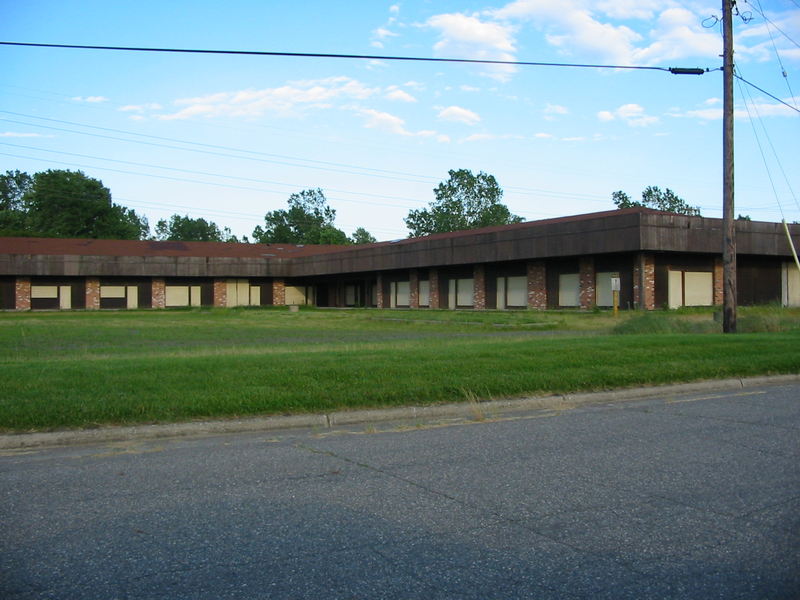 Brownstown Strip Mall (Built but Never Opened) - June 2002 Photo (newer photo)